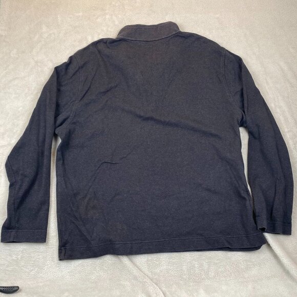 Geoffrey Beene Mens Sweater XXL Long Sleeve Stretch Slim  1/4 Zip Pullover Gray - Picture 6 of 6